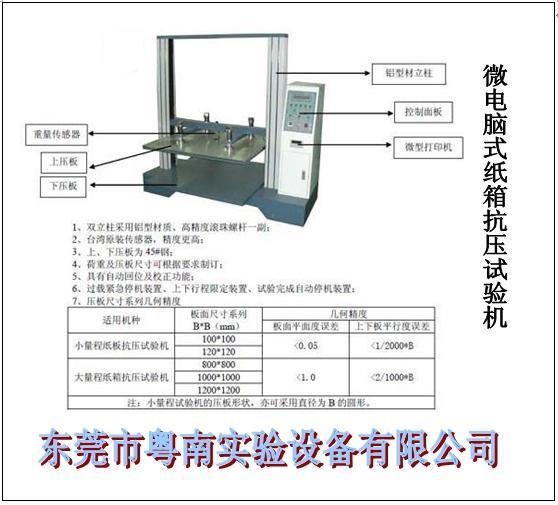 粤南仪器YN-SZ-1200纸箱抗压强度试验机（2T）